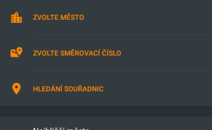 OsmAnd 2.6: Rychlé akce