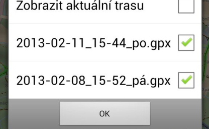 Zobrazení více tras najednou