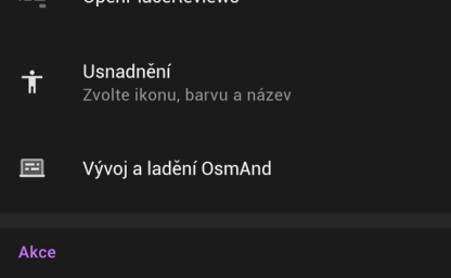 OsmAnd 3.9: Export a import
