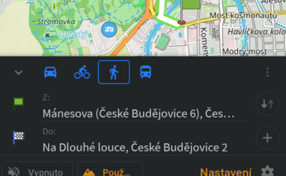 OsmAnd 4.4: Sdílení trasy