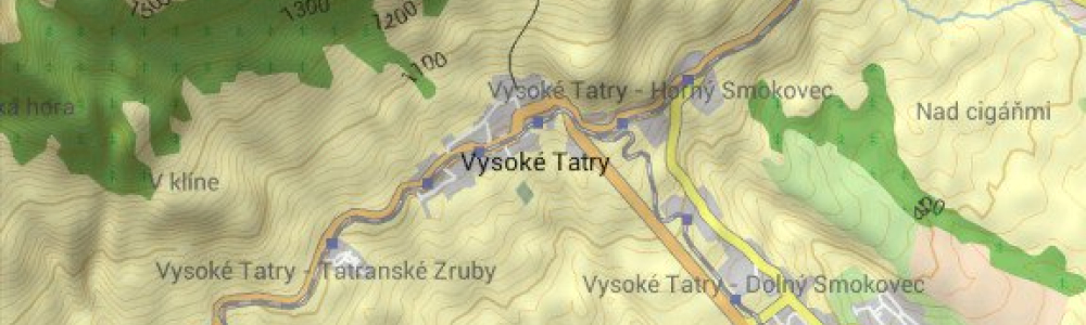 Stínované hory v OsmAnd 1.1.2